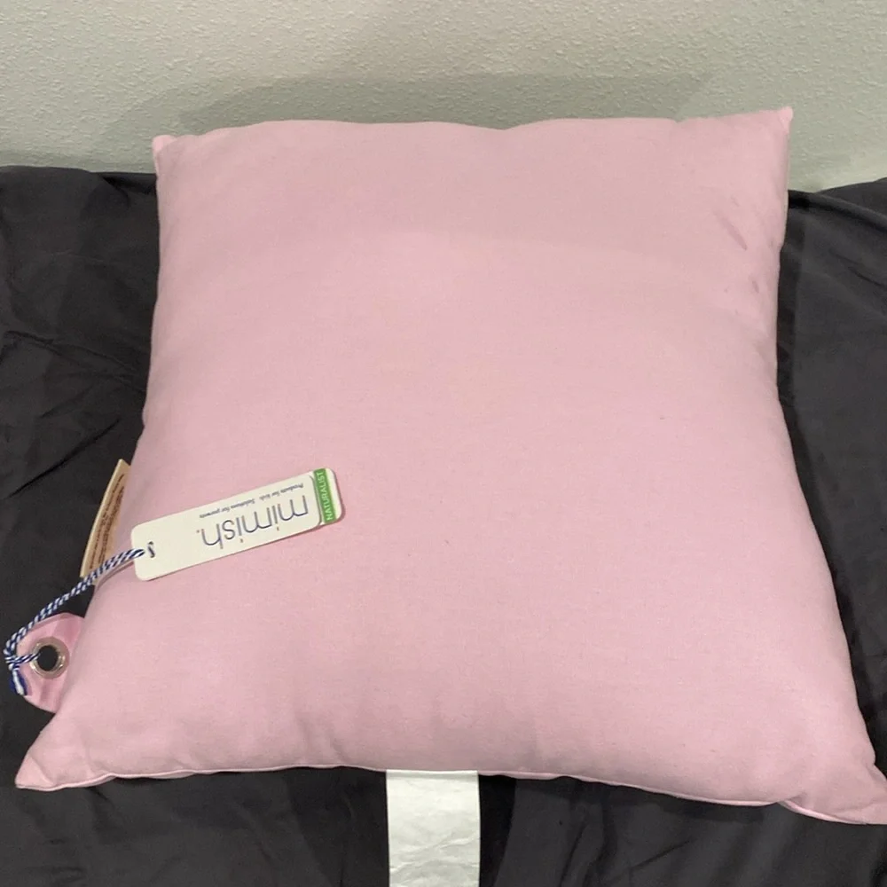 NWT Mimish Naturalist Square Storage Throw Pillow “Wishes and Cotton Candy”
